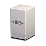 White Satin Tower Deck Box