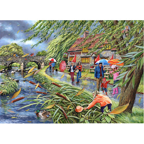Wind at the Willows 1000 Piece Puzzle