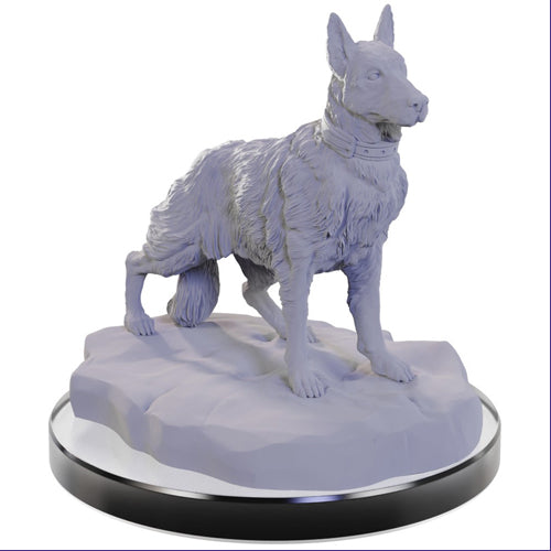 WizKids Deep Cuts Unpainted Miniatures W22: Dog Companions