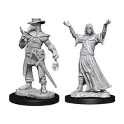 WizKids Deep Cuts Unpainted Miniatures (Wave 15): Plague Doctor & Cultist