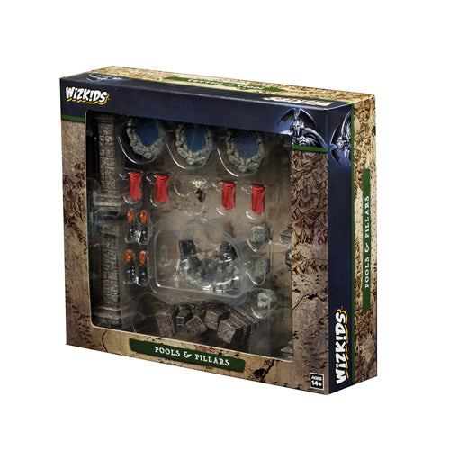 WizKids Miniatures: Fantasy Terrain - Painted Pools & Pillars (Set 1)