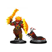 WizKids Wardlings Miniatures: Fire Orc & Fire Centipede