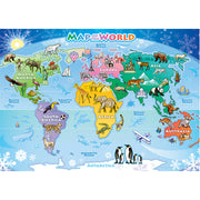 World Map 35 Piece Tray