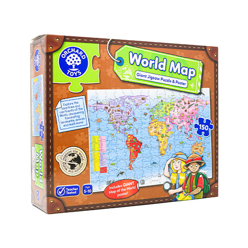 World Map Puzzle & Poster
