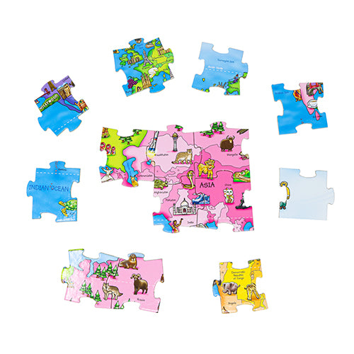 World Map Puzzle & Poster