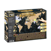 World Map Scratch Off Puzzle