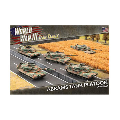 World War III: Team Yankee - M1A1 Abrams Tank Platoon (x5 Plastic)