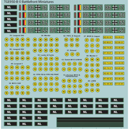World War III: West German Decal Set