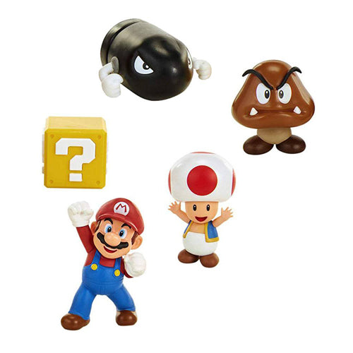 World of Nintendo Mini Figure 5-Pack New Super Mario Bros. U Acorn Pla ...