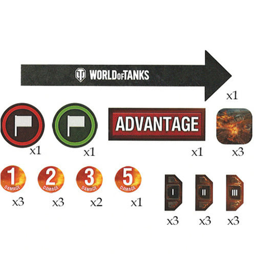 World of Tanks Gaming Set - Tokens & Dice