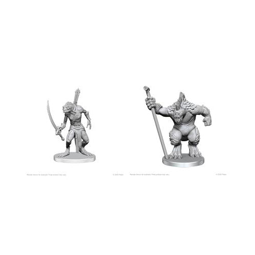 Xulgath Skirmisher & Stoneliege: Pathfinder Deep Cuts Unpainted Miniatures (W26)