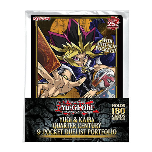 yugi & kaiba quarter century card sleeves Yu-Gi-Oh! - 9-Pocket Duelist Portfolio Style:Full Box AI Free For the purpose of UNLEASH MAYHEM WITH SPEED