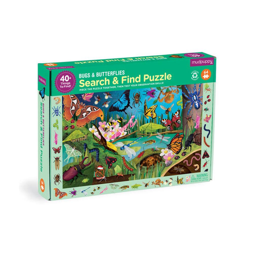 Bugs & Butterflies 64 Piece Search & Find Puzzle