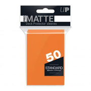 Pro Matte Orange Deck Protector Sleeves