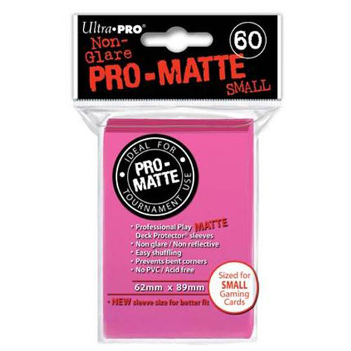 Pro Matte Small Pink Deck Protector Sleeves