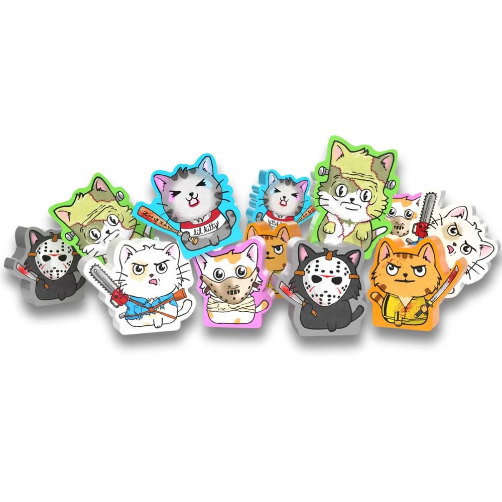 Cats vs Cucumbers - Killer Kitten Meeple Set