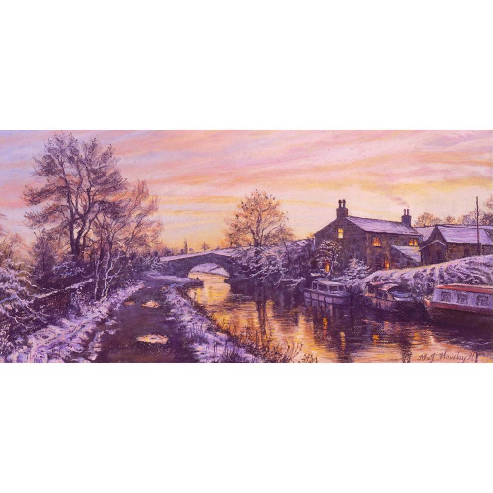 Winter on the Canal Puzzle (1000 Pieces)