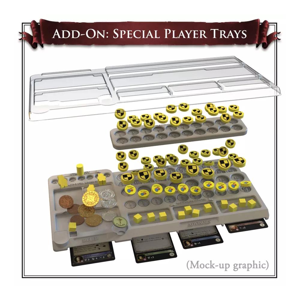 Europa Universalis: The Price of Power - Special Player Trays - Set of 6