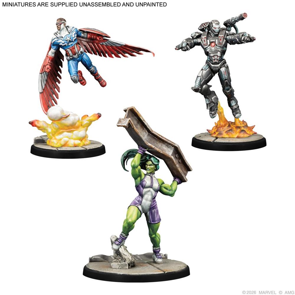 Marvel: Crisis Protocol - Captain America & The Avengers Character Pack