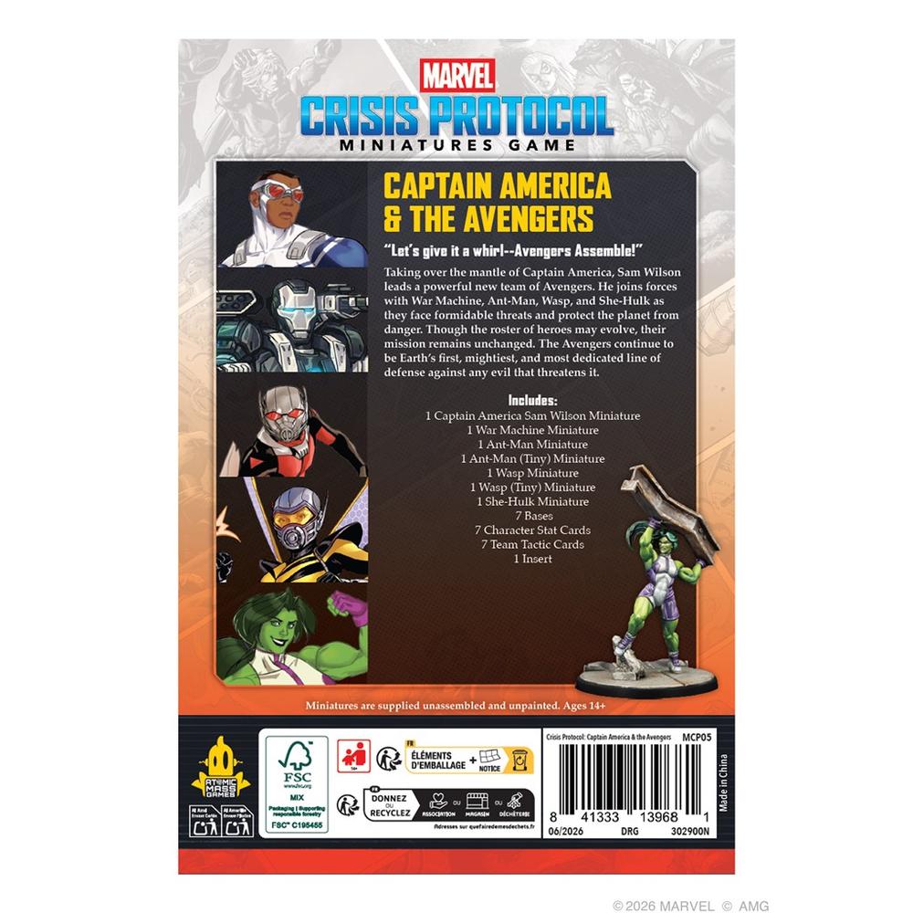 Marvel: Crisis Protocol - Captain America & The Avengers Character Pack