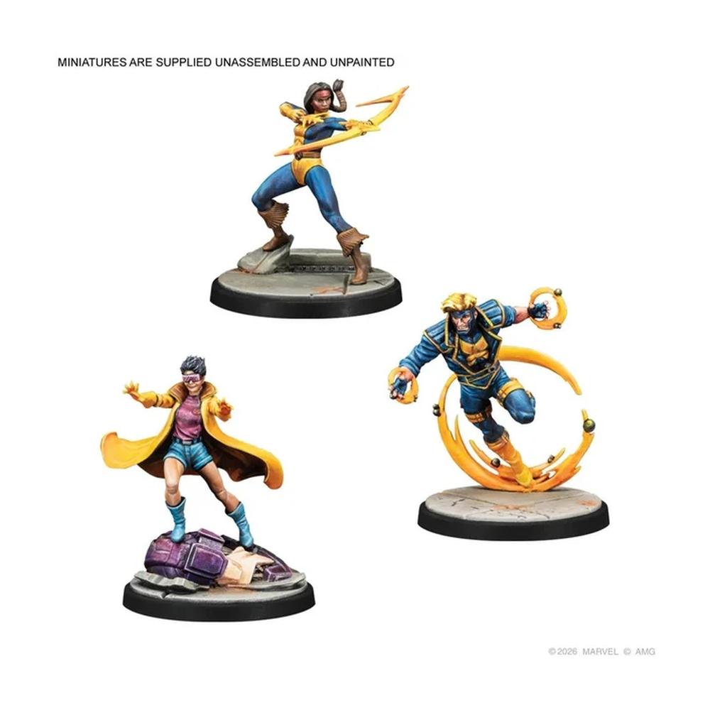 Marvel Crisis Protocol - Dani Moonstar, Jubilee, Multiple Man and Havok