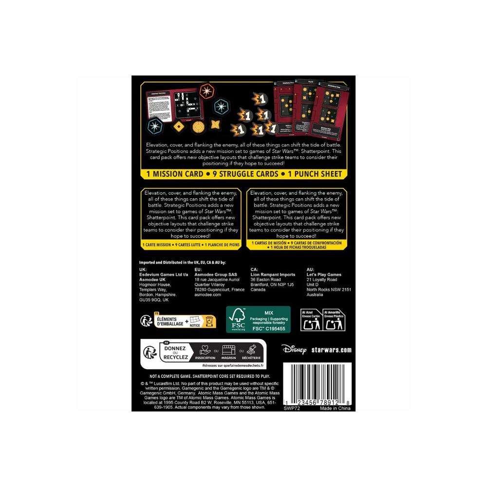 Star Wars: Shatterpoint Strategic Positions Mission Card Pack