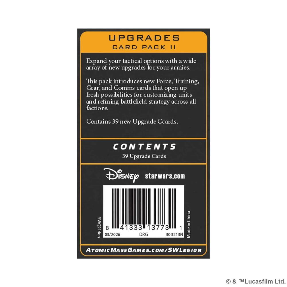 Star Wars: Legion Upgrades Card Pack II
