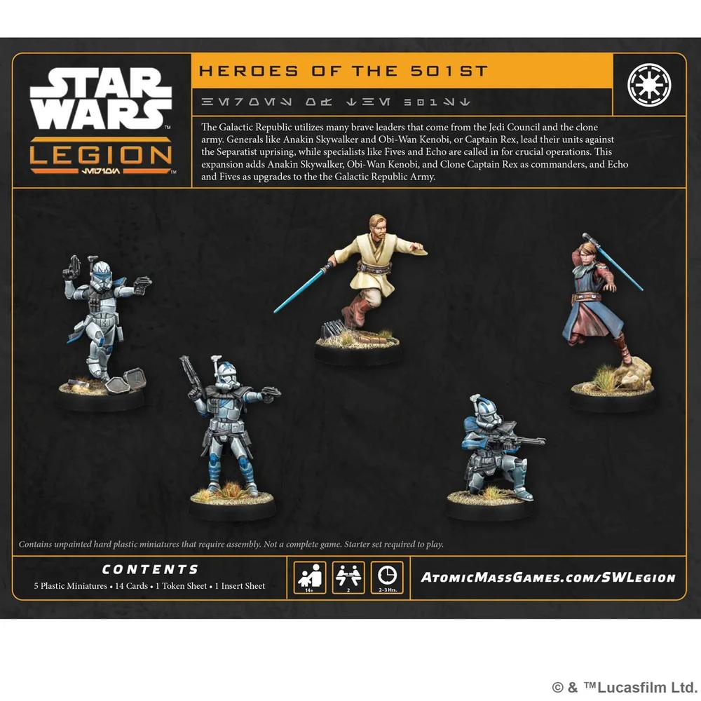 Star Wars: Legion Heroes of the 501st Character Pack
