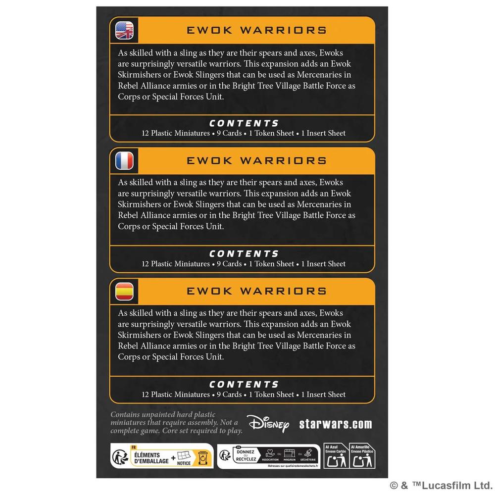 Star Wars : Legion – Extension Unité : Guerriers Ewoks