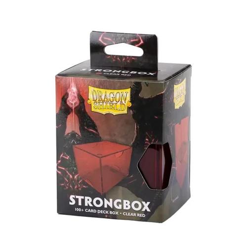 Dragon Shield Strongbox 100+ Card Deck Box - Clear Red