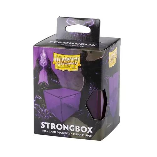 Dragon Shield Strongbox 100+ Card Deck Box - Clear Purple