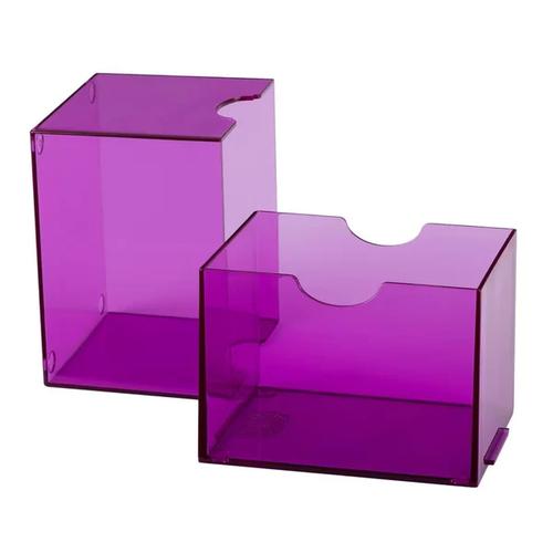 Dragon Shield Strongbox 100+ Card Deck Box - Clear Purple