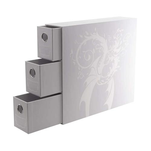 Dragon Shield Fortress Card Drawers Vertical-3XL - White