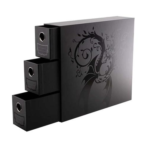 Dragon Shield Fortress Card Drawers Vertical-3XL - Black