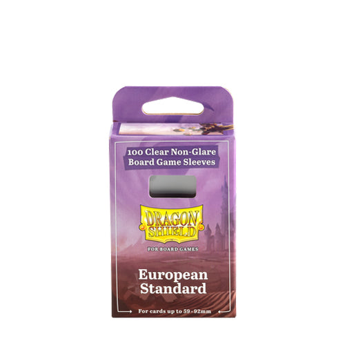 Dragon Shield - 100 Clear Non-Glare Board Game Sleeves - European Standard