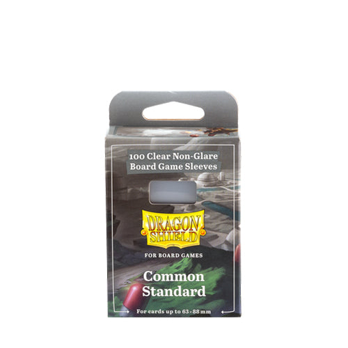 Dragon Shield - 100 Clear Non-Glare Board Game Sleeves - Common Standard