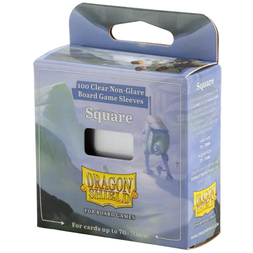 Dragon Shield - 100 Clear Non-Glare Board Game Sleeves - Square