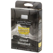 Dragon Shield - 100 Clear Non-Glare Board Game Sleeves - Grand Standard