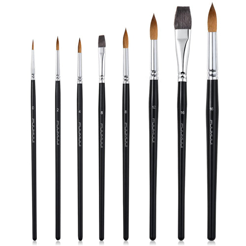 Kolinsky Sable Brush Set (8 brushes)