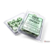 Chessex – Opaque Pastel Green/black d10 (Set of 10)