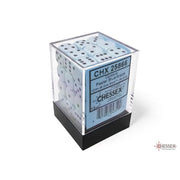 Chessex – Opaque 12mm d6 Pastel Blue/black Dice Block (36 dice)