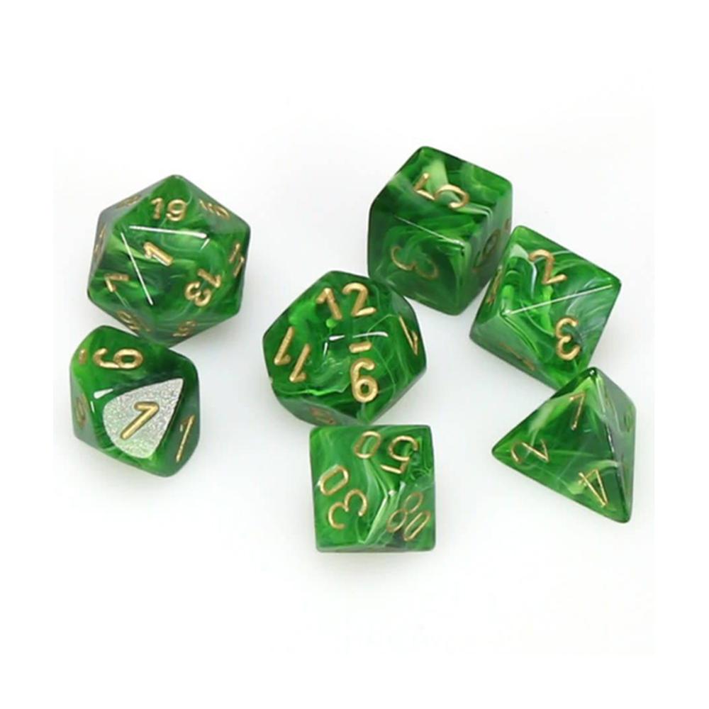 Poly 7 Set: Vortex Green/gold