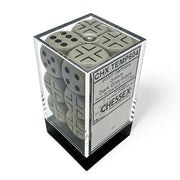 WW2 Dice German Opaque Dark Grey/black 16mm d6 Dice Block