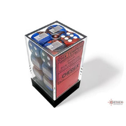 WW2 Dice United States Gemini Blue-Red/white 16mm d6 Dice Block