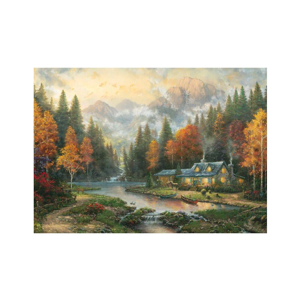 Thomas Kinkade: Evening at Autumn Lake 1000 Piece Jigsaw Puzzle