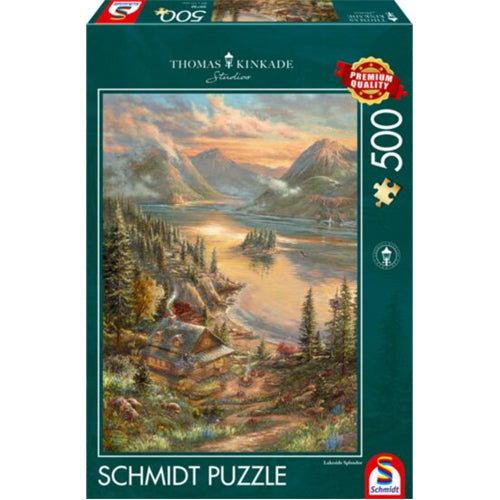 Thomas Kinkade: Lakefront Splendor Puzzle - 500 Pieces