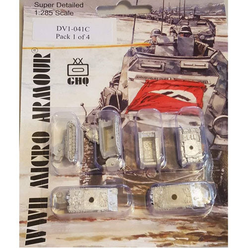 Sherman and Tiger Leader: German Miniature Set