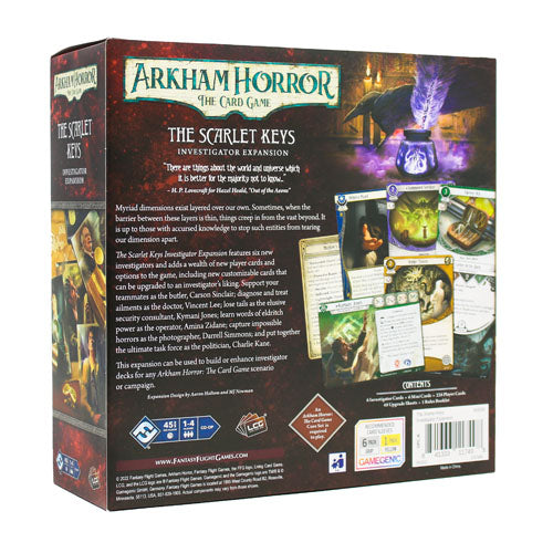Arkham Horror the Card Game - The Scarlet Keys Investigator Expansion | Zatu Games Arkham Horror the Card Game - The Scarlet Keys Investigator Expansion | Zatu Games