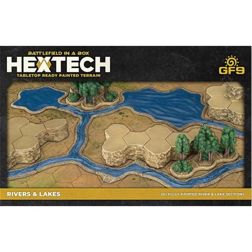 Rivers and Lakes: Hextech Tabletop Ready Painted Terrain
