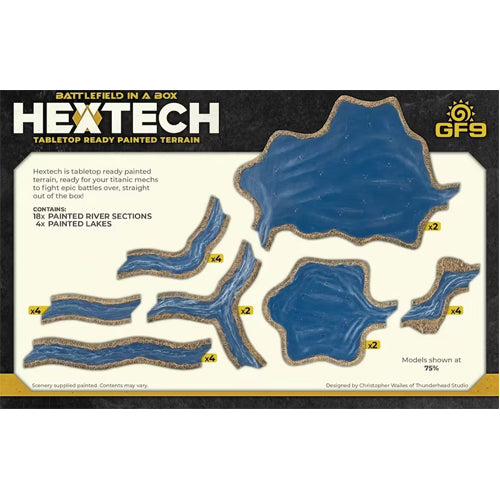 Rivers and Lakes: Hextech Tabletop Ready Painted Terrain